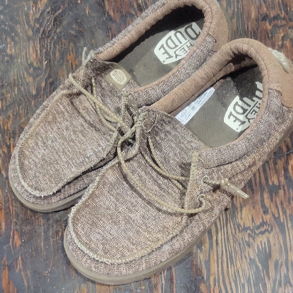 Hey Dude Textured Brown Loafers